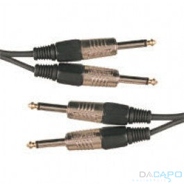 Kabel 2x 6.3Mono - 2x 6.3 mono