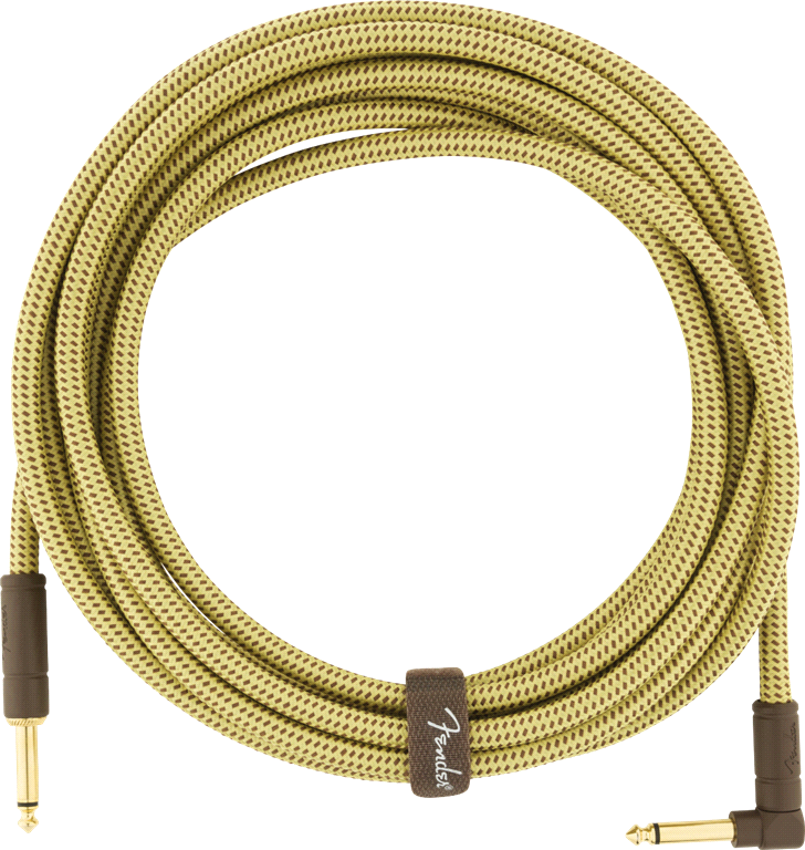 Deluxe Series Instrument Cable, Straight/Angle, 10', Tweed