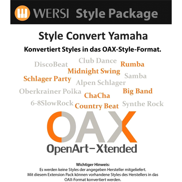 Wersi OAX-Styleconverter Yamaha